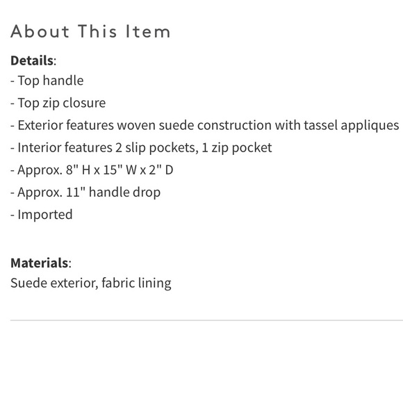 Brand New $550 Elizabeth and James Woven Suede Hobo Bag - Picture 5 of 5